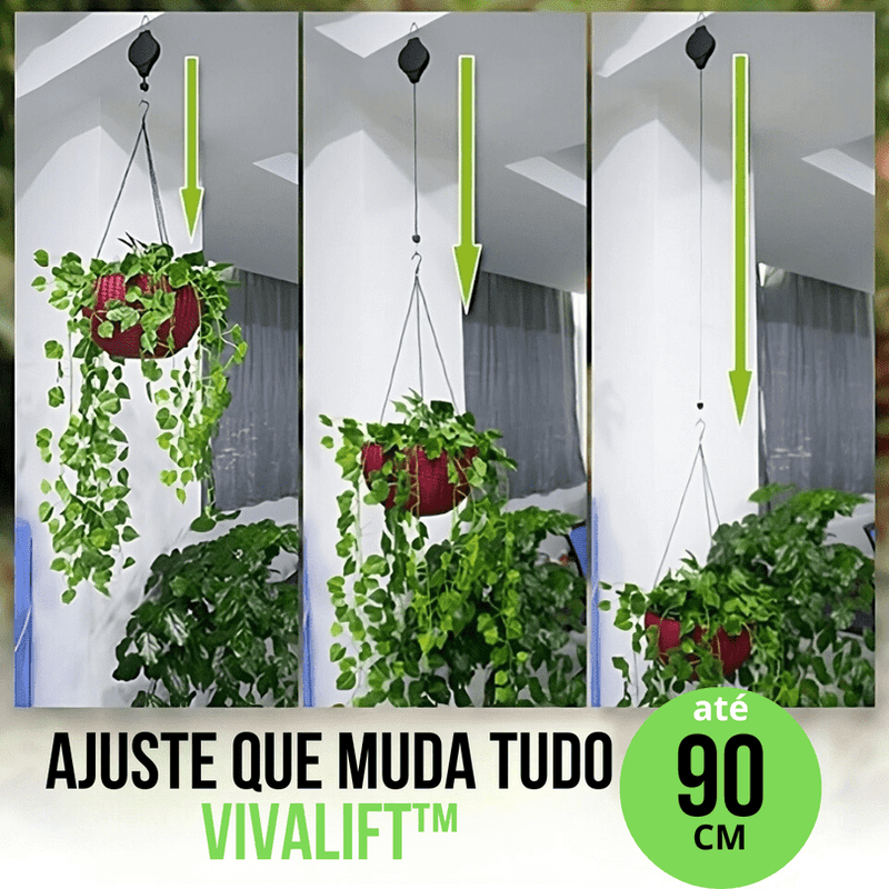 Gancho Retrátil Para Plantas - VivaLift™ - Paixão Verde | Loja Online