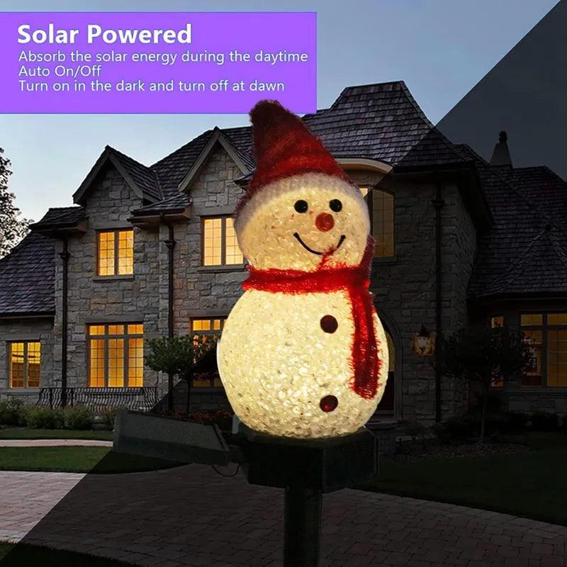 Luminária LED Solar De Natal Decorativo - SnowPlant™️ - Paixão Verde | Loja Online