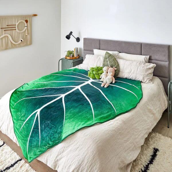 Colcha de Cama - Cobertor de Folha Gigante - Paixão Verde | Loja Online