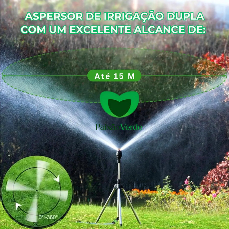 Aspersor Irrigador automático 360 com Tripé - VSpray™ PRO (LEVE 2 E ECONOMIZE)